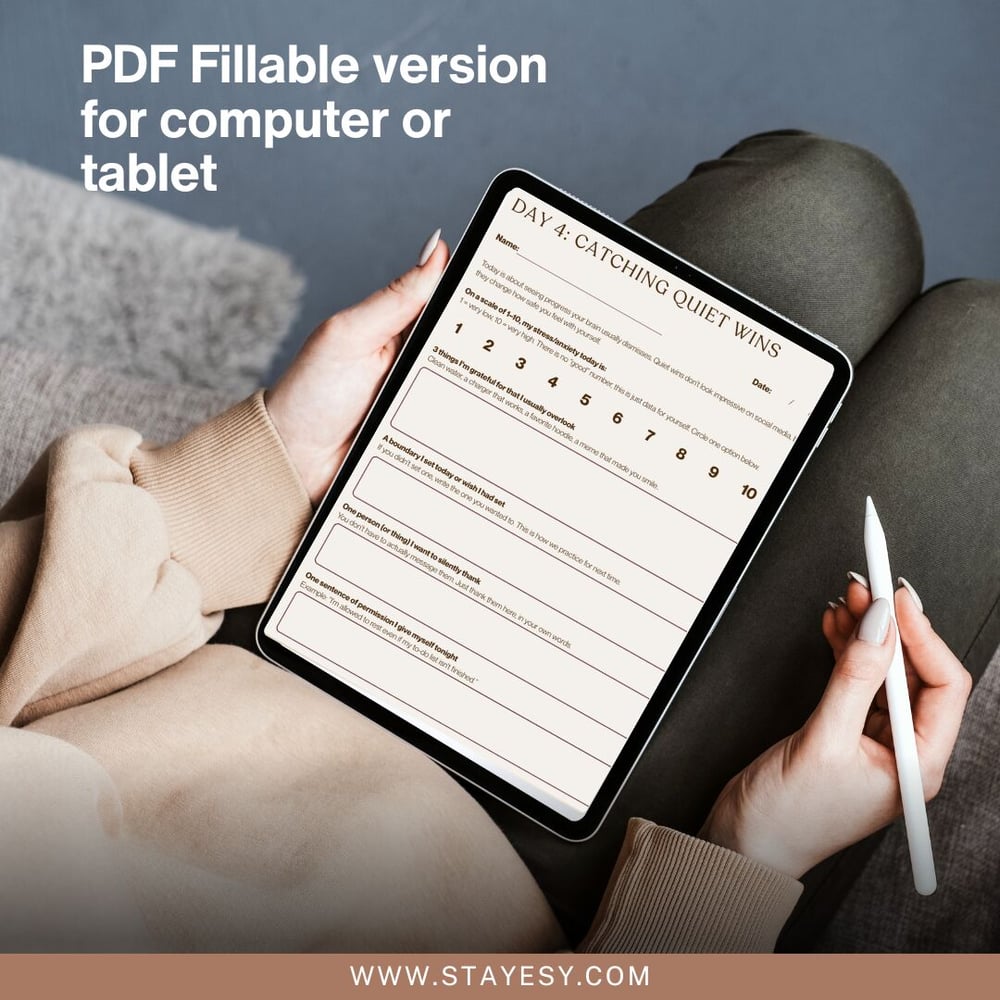 Use this journal on your device and fill it out.