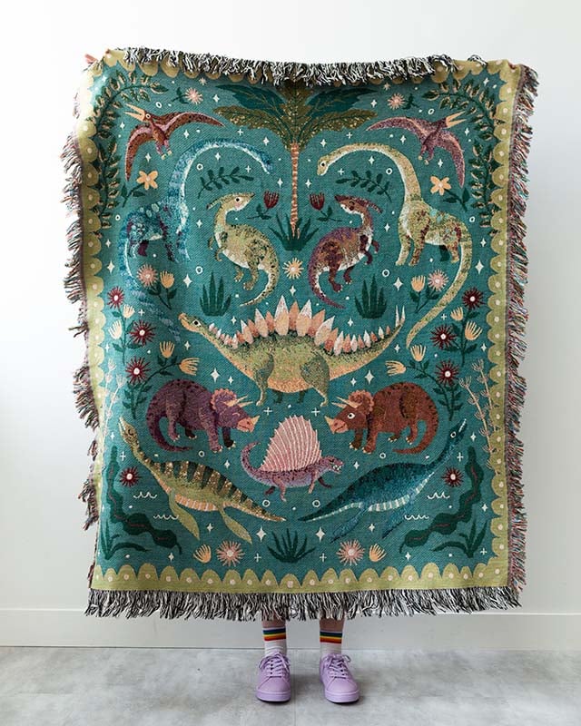 Tapestry woven blanket hot sale