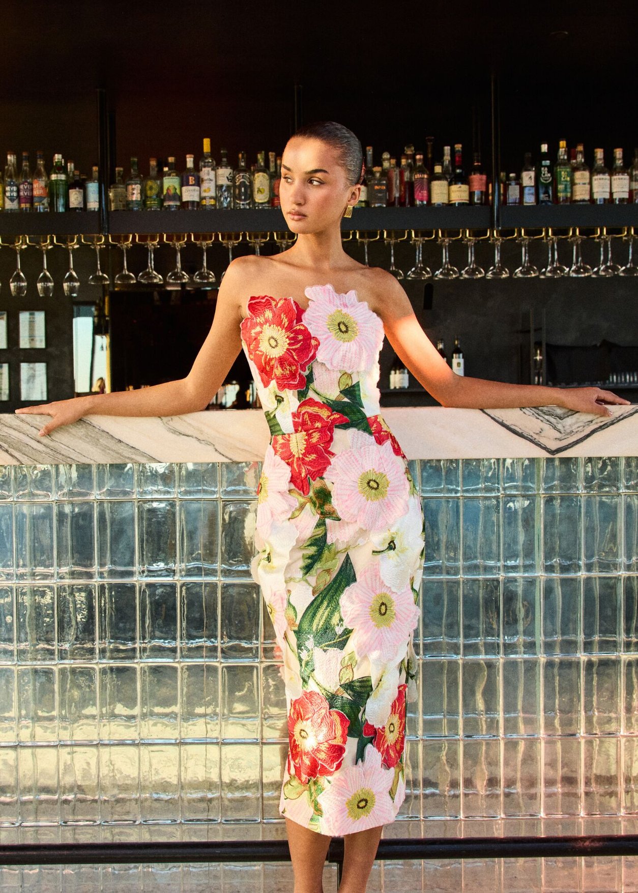 chinese dress ladies Pandorea Layered Maxi Dress-CORAL CLAY / 4
