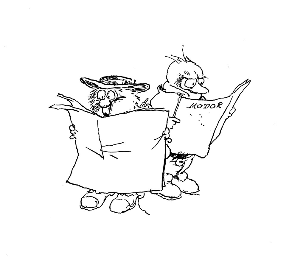 Solan og Ludvig Plastfigur – Huset Aukrust