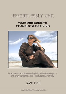 Image of the front cover of the RAW SCANDI STYLE GUIDE