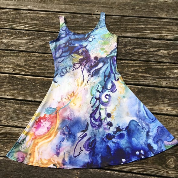 Unicorn Goddess Flare Dress