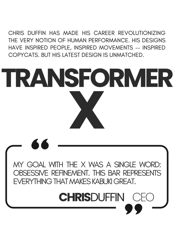 THE TRANSFORMER X LAUNCH