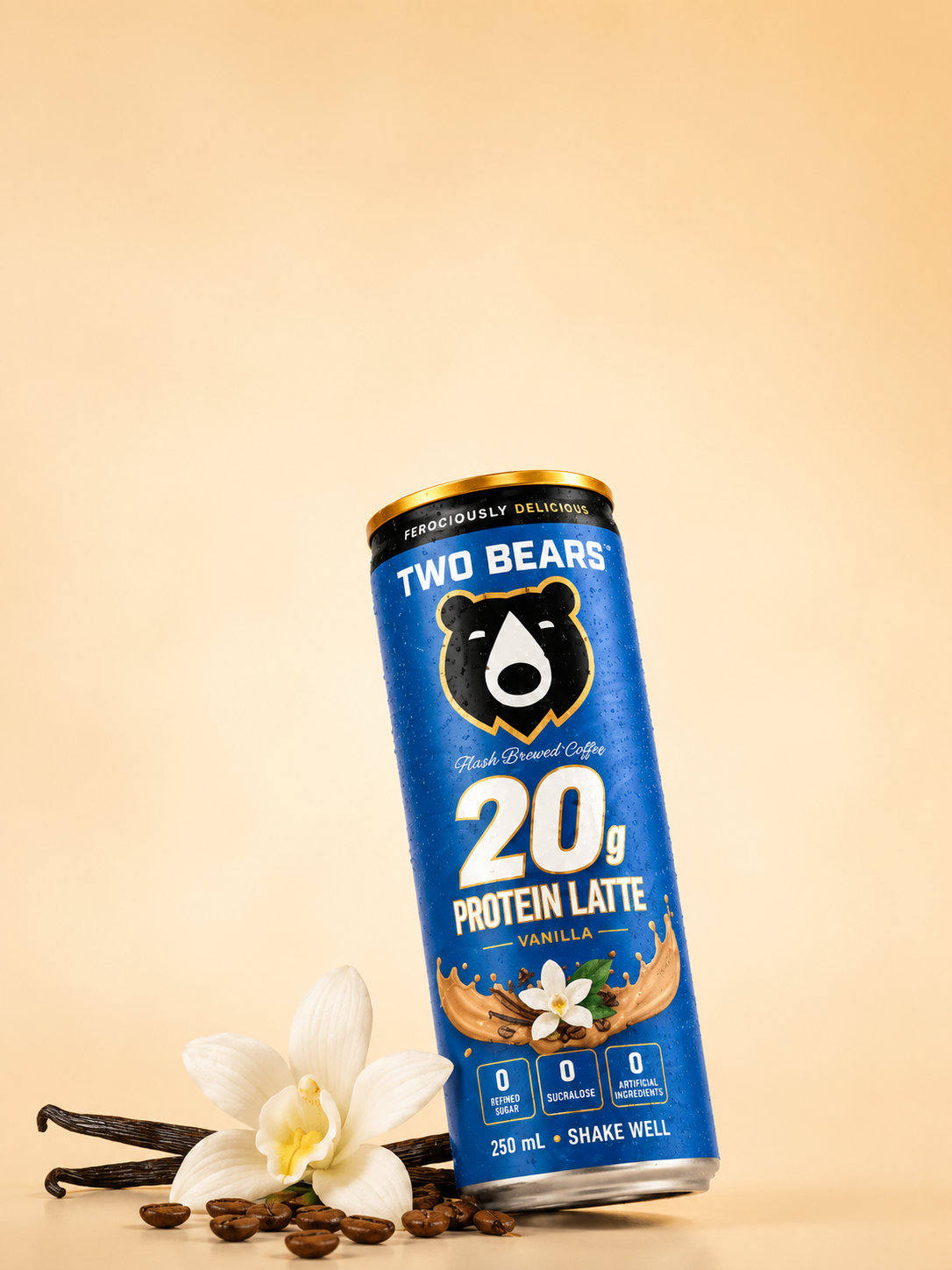 Lactose-Free Dairy Salted Caramel Latte | Two Bears